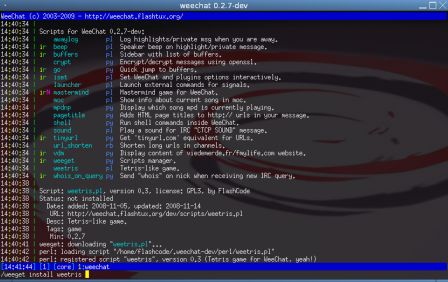 WeeChat weeget